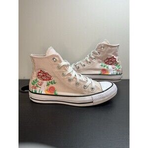 Converse Chuck Taylor All Star Hi Mushroom Garden Pink Women’s Shoes Sz 6 #1295